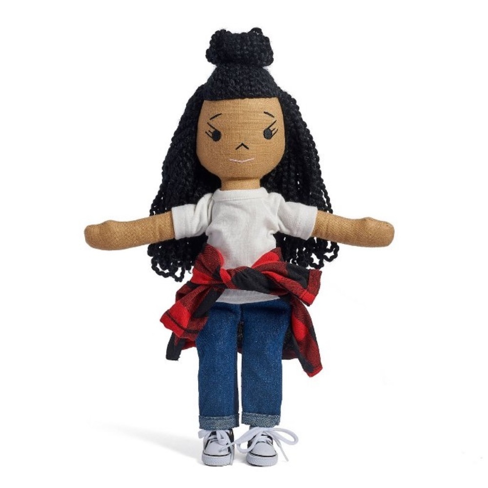 NIB 14'' Plush linen Doll New Collector series 1 of 4 linen doll